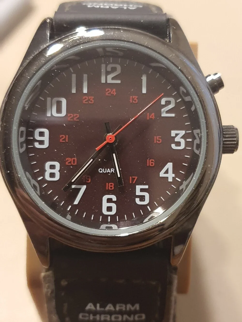 10/$20 Black Nylon Men''s Field Watch w/Backlight